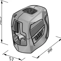FLEX Selbstnivellierender Kreuzlinien Laser ALC 2/1 Basic + Tasche 409.235 -Fix Zauber Verkaufsgeschäft 409235