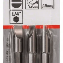 Bosch Schrauberbit Extra-Hart S 1,6 X 8,0 49 Mm 3er-Pack 2607001487