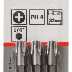 Bosch Schrauberbit Extra-Hart PH 4 32 Mm 3er-Pack 2607001518