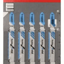 Bosch Stichsägeblatt T 118 BF Flexible For Metal 5er-Pack 2608634503