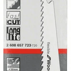 Bosch Säbelsägeblatt S 511 DF Flexible For Wood And Metal 5er-Pack 2608657723