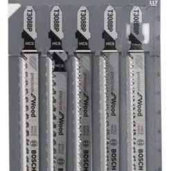 Bosch Stichsägeblatt T 308 BP Precision For Wood 5er-Pack 2608667400