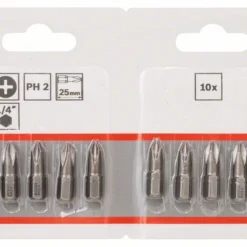 Fix Zauber Verkaufsgeschäft 20 Bosch Schrauberbit Extra-Hart PH 2 25 Mm 10er-Pack Im Blister 2607001512