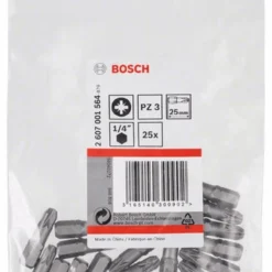 Bosch Schrauberbit Extra-Hart PZ 3 25 Mm 25er-Pack 2607001564