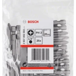 Bosch Schrauberbit Extra-Hart PH 2 49 Mm 25er-Pack 2607002503