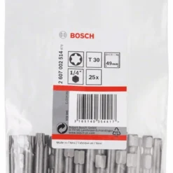 Bosch Schrauberbit Extra-Hart T30 49 Mm 25er-Pack 2607002514