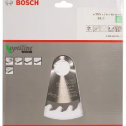 Bosch Kreissägeblatt Optiline Wood Für Handkreissägen 165 X 30 X 2,6 Mm 24 2608640602