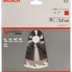 Bosch Kreissägeblatt Speedline Wood 150 X 20 X 2,2 Mm 18 2608640781