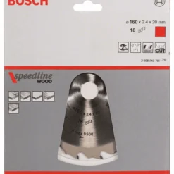 Bosch Kreissägeblatt Speedline Wood 160 X 20 X 2,4 Mm 18 2608640787