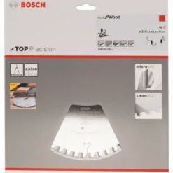 Bosch Kreissägeblatt Top Precision Best For Wood 210 X 30 X 2,3 Mm 48 2608642100