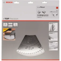 Bosch Kreissägeblatt Top Precision Best For Wood 300 X 30 X 3,2 Mm 72 2608642116