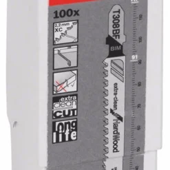 Bosch Stichsägeblatt T 308 BF Extraclean For Hard Wood 100er-Pack 2608636571