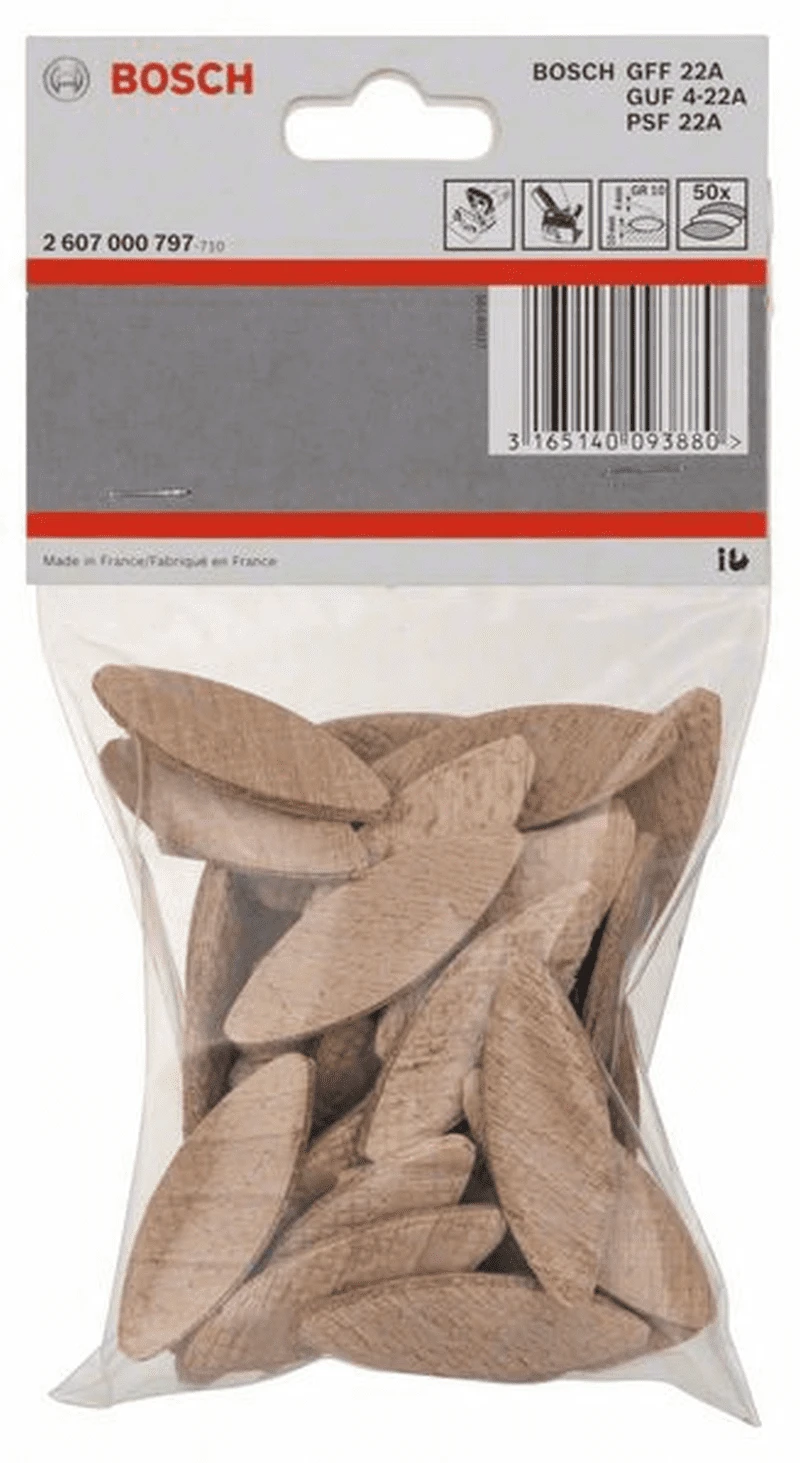 Bosch Flachdübel 55 X 19 X 4 Mm GR 10 50er-Pack 2607000797 1 Bosch Flachdübel 55 X 19 X 4 Mm GR 10 50er-Pack 2607000797