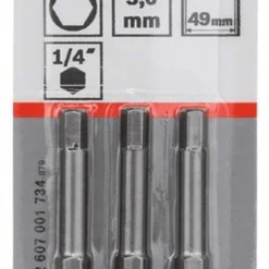 Bosch Schrauberbit Extra-Hart HEX 5 49 Mm 3er-Pack 2607001734