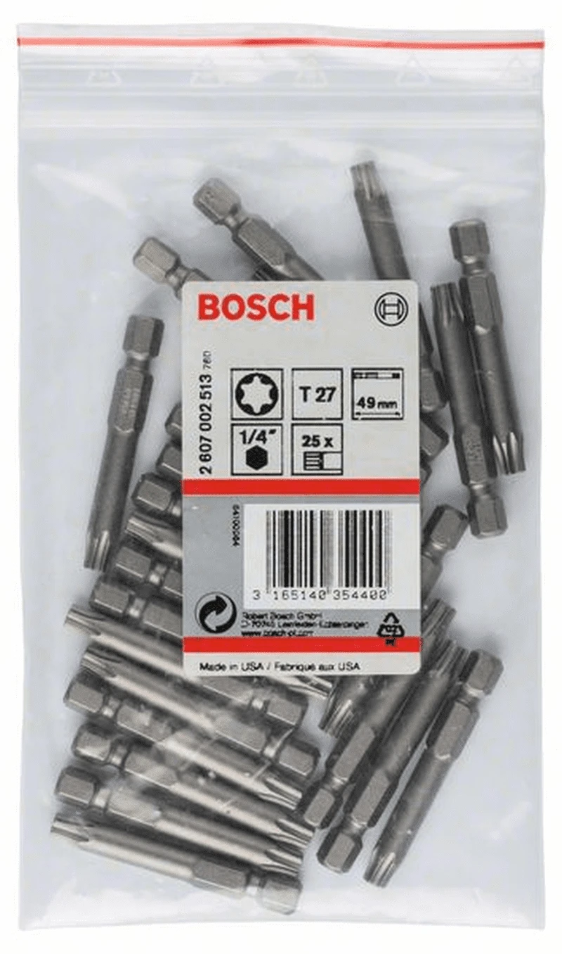 Bosch Schrauberbit Extra-Hart T27 49 Mm 25er-Pack 2607002513 2 Bosch Schrauberbit Extra-Hart T27 49 Mm 25er-Pack 2607002513 – Bild 2
