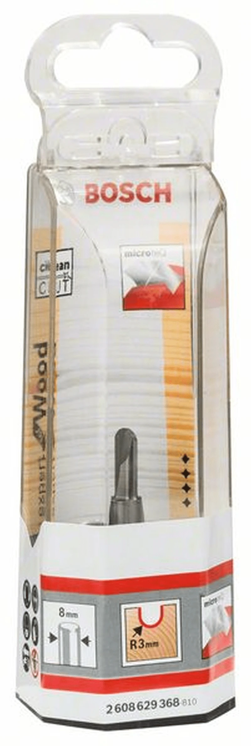 Bosch Hohlkehlfräser 8 Mm R1 3 Mm D 6 Mm L 12,7 Mm G 50,8 Mm 2608629368 1 Bosch Hohlkehlfräser 8 Mm R1 3 Mm D 6 Mm L 12,7 Mm G 50,8 Mm 2608629368