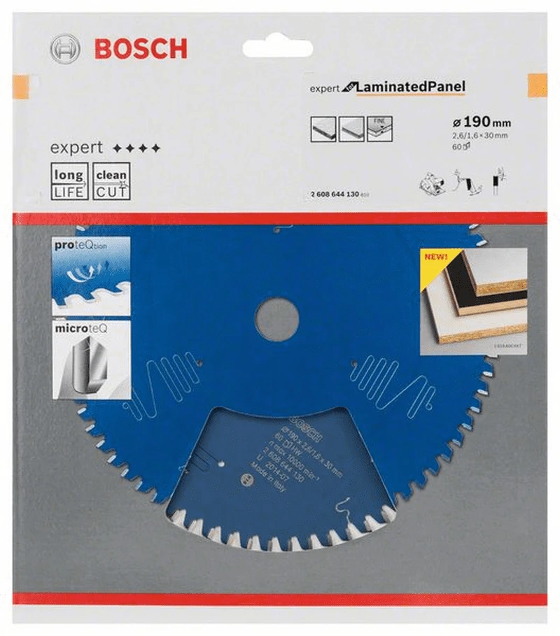 Bosch Kreissägeblatt Expert For Laminated Panel 190 X 30 X 2,6 Mm 60 2608644130 1 Bosch Kreissägeblatt Expert For Laminated Panel 190 X 30 X 2,6 Mm 60 2608644130