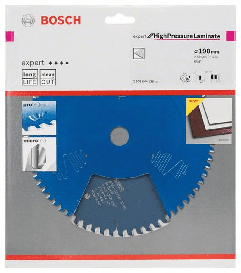 Bosch Kreissägeblatt Expert For High Pressure Laminate 190 X 30 X 2,6 Mm 56 2608644135 1 Bosch Kreissägeblatt Expert For High Pressure Laminate 190 X 30 X 2,6 Mm 56 2608644135