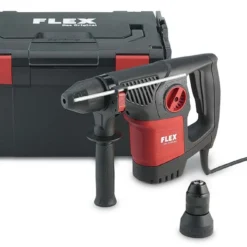 FLEX Kombi Bohrhammer CHE 4 32 R SDS Plus 468.029 L-BOXX 2x Bohrfutter -Fix Zauber Verkaufsgeschäft che4 32 r sds plus vor koffer