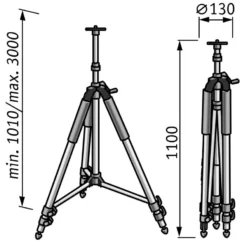 FLEX Laser Kurbelstativ Stativ LKS 100 300 5/8 Für Kreuzlinienlaser Laser 398.616 -Fix Zauber Verkaufsgeschäft csm LKS 100 300 Abmessungen 81c9ca60ff d1f62ca4b6