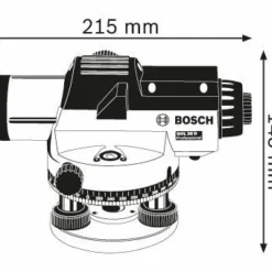 BOSCH Optisches Nivelliergerät GOL 20 D Set Mit BT 160 Und GR 500 Im Koffer -Fix Zauber Verkaufsgeschäft gol20dprofessional 89102